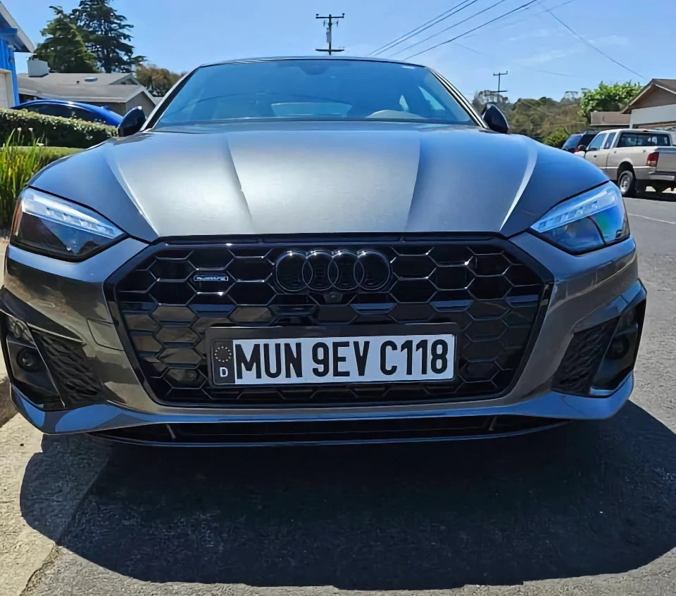 custom front license plate on USA streets