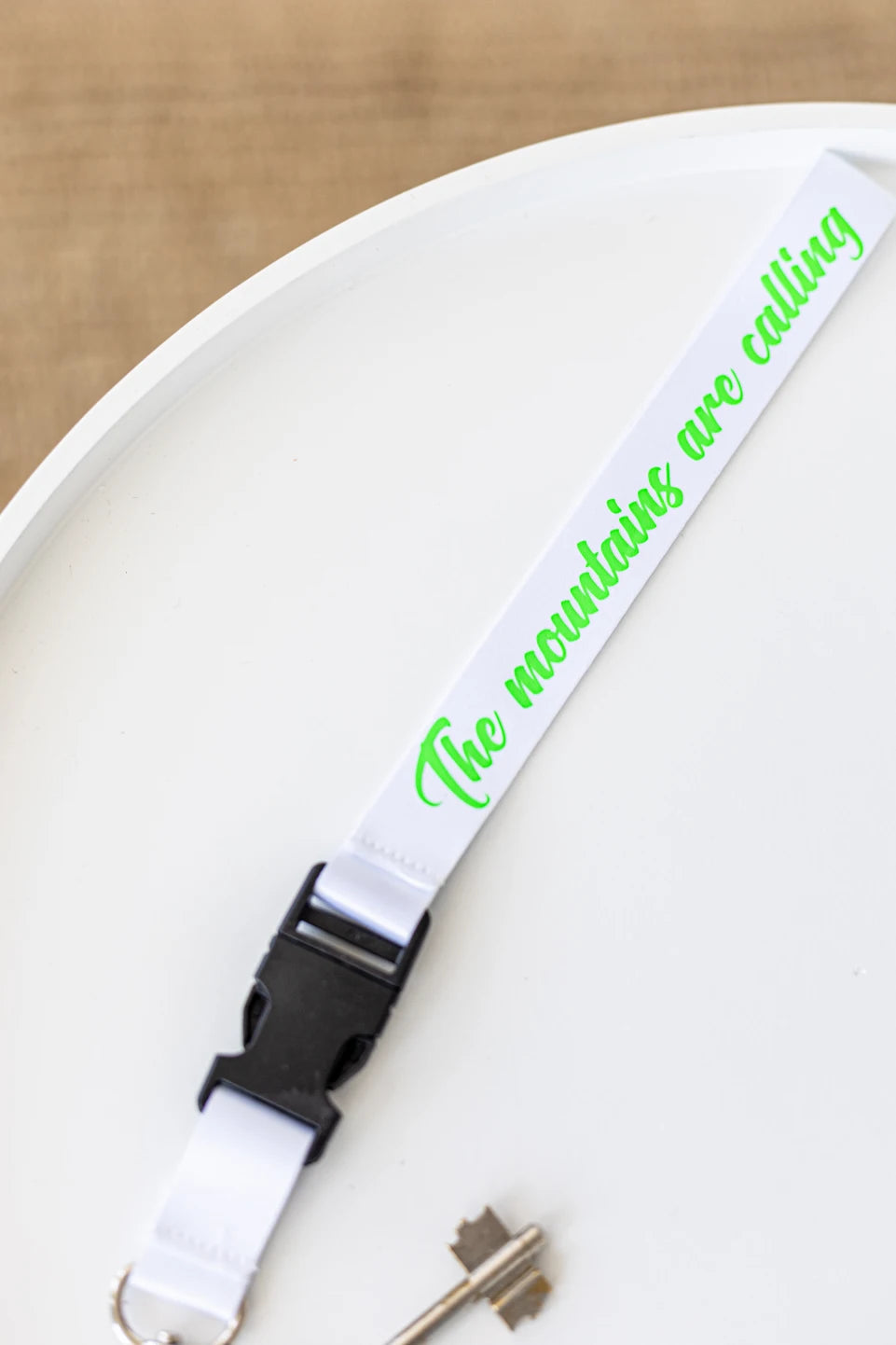 "The Mountains Are Calling" Key Lanyard