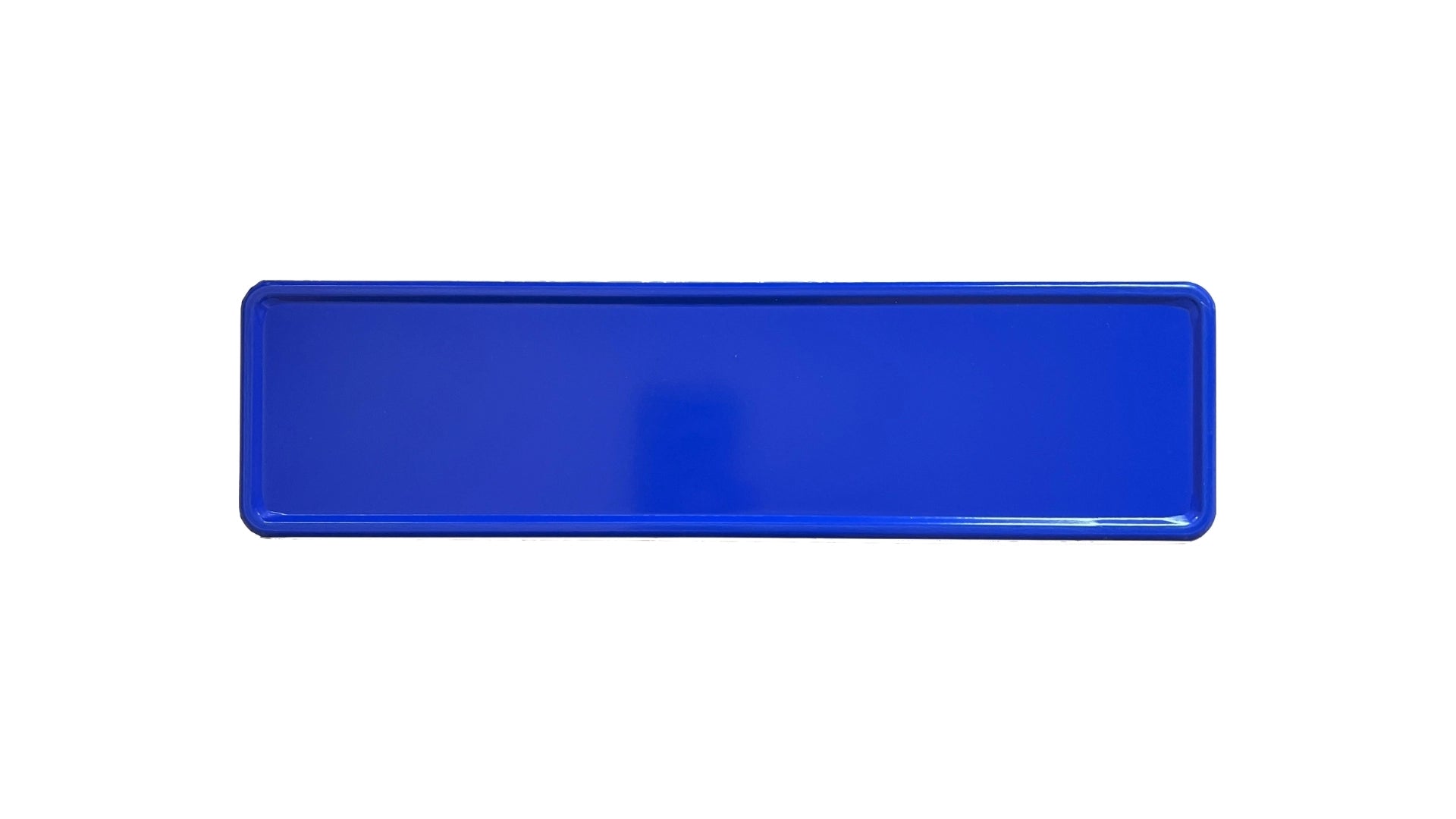 Custom Blue European License Plate
