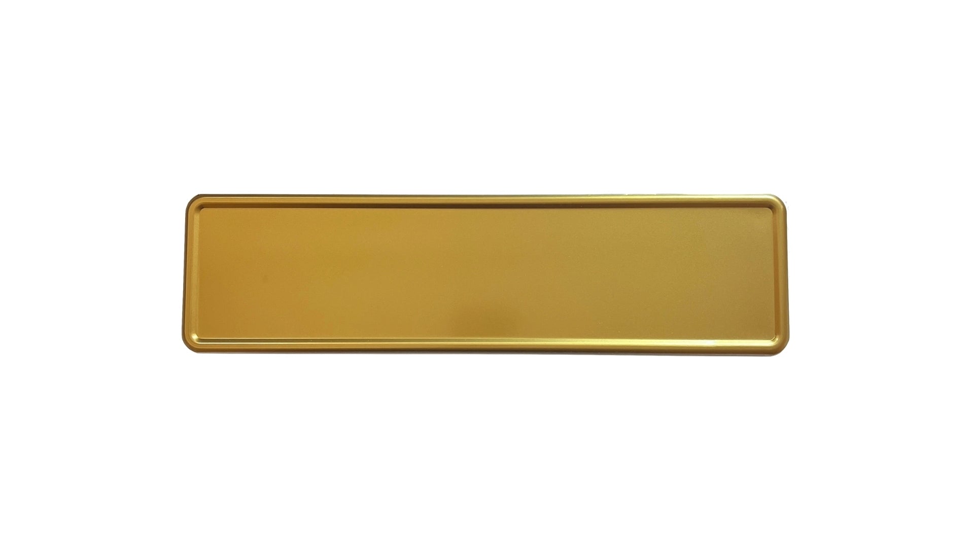 Custom Golden European License Plate