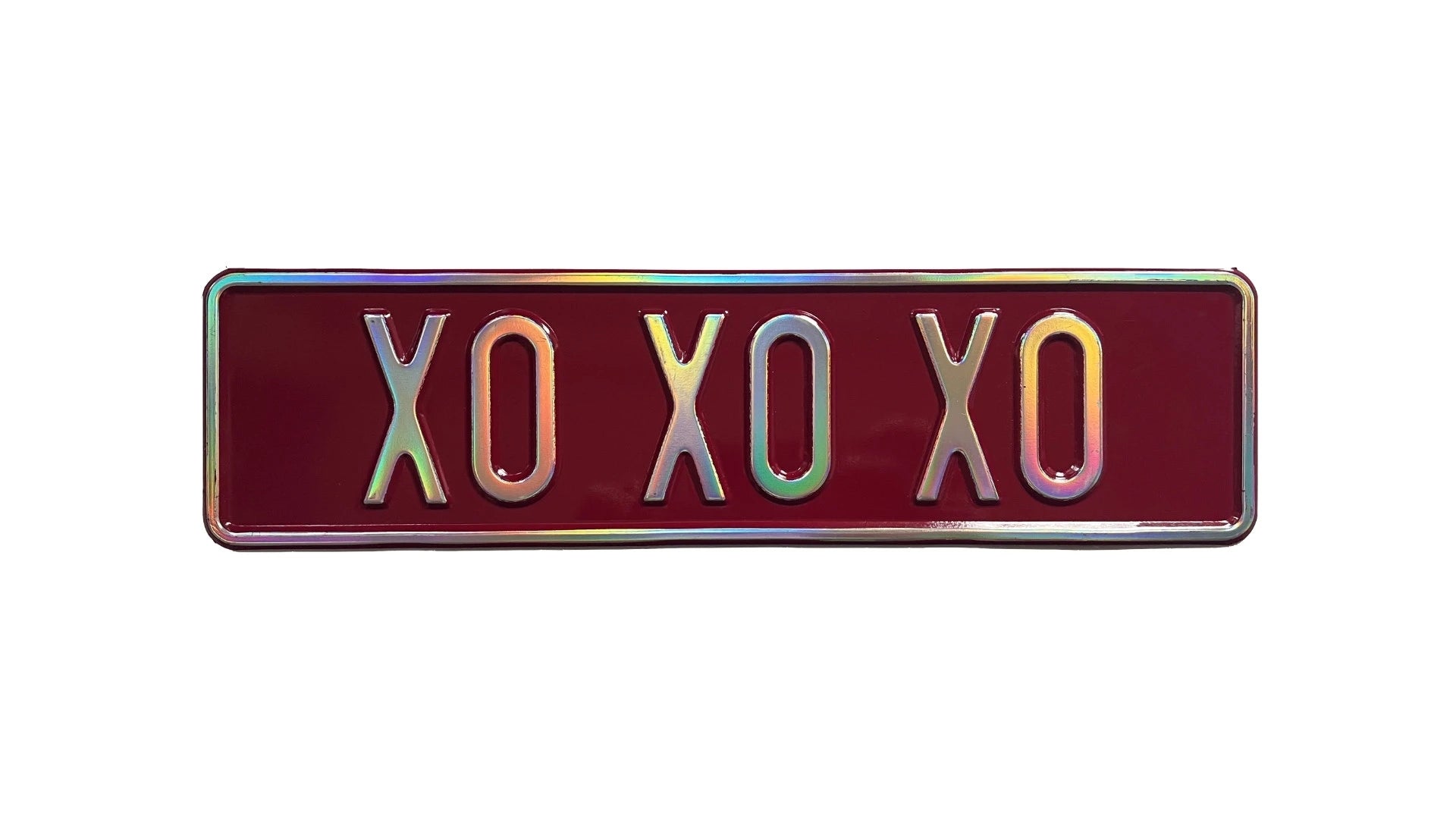 Holo Hugs and Kisses License Plate